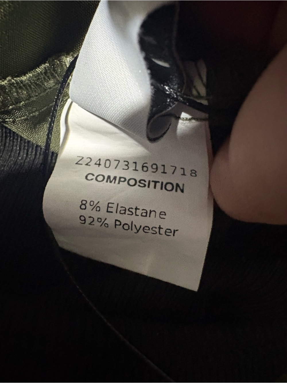 High-Waist Olive Green Wide-Leg Women's Pants with attached top - Picture 7 of 10